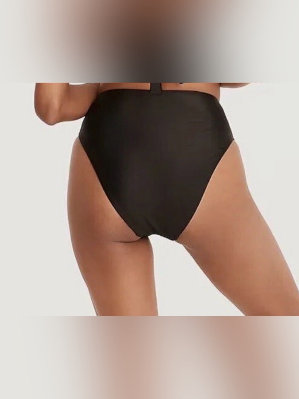 J.Crew Women's Black Tie-Front Bikini Set - Classic Swim 2pc Set, Size L - Picture 4 of 9